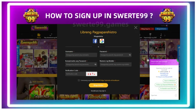 Sumali sa SWERTE99 Casino: Ang Iyong Gabay sa MAG-SIGN UP​